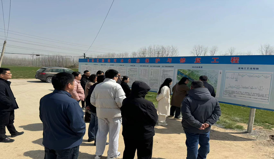 江苏省环保厅向导视察我司参建的宿迁项目